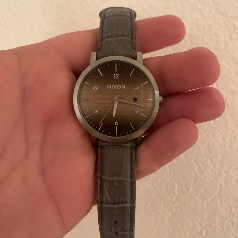 Nixon Rollo Wood grain watch